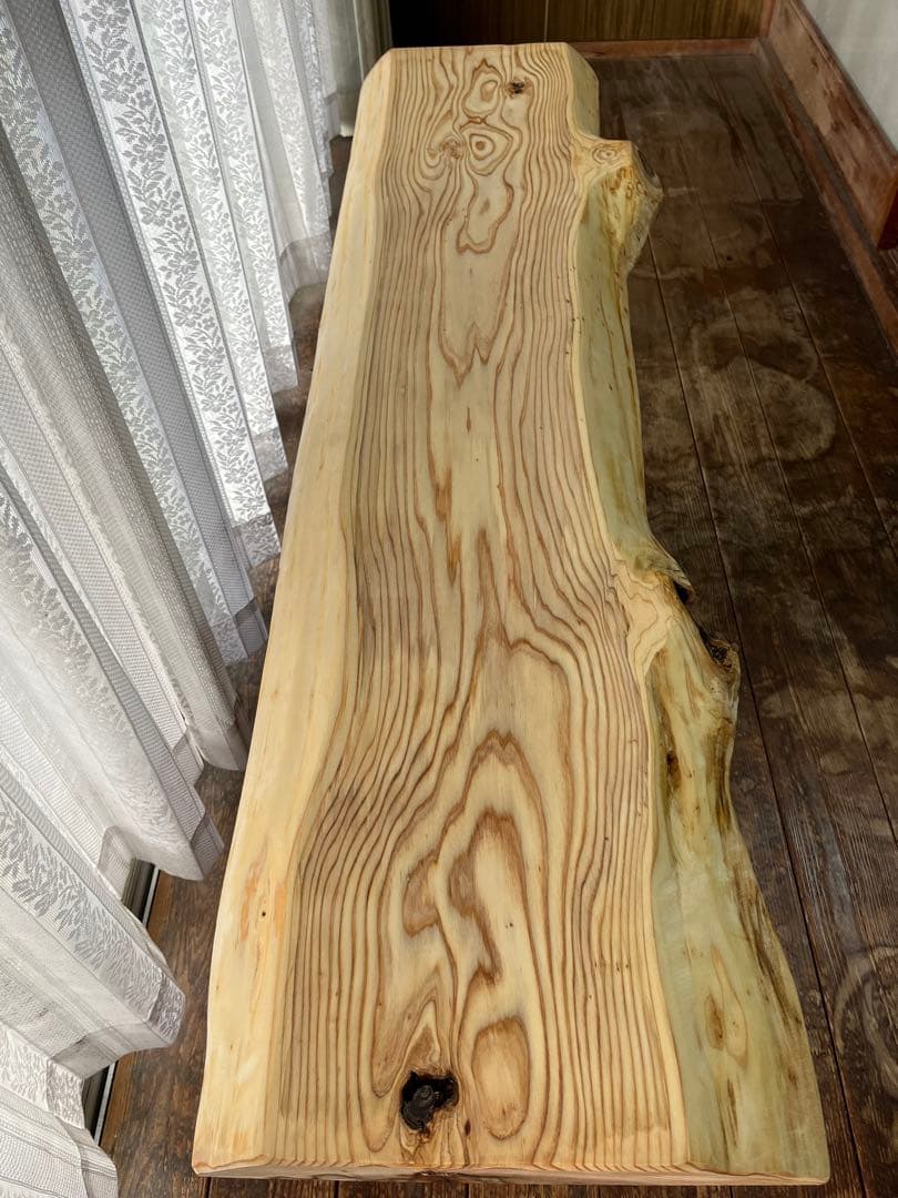 杉　ローテーブル　無垢材　一枚板　テーブル　ダイニングテーブル　机