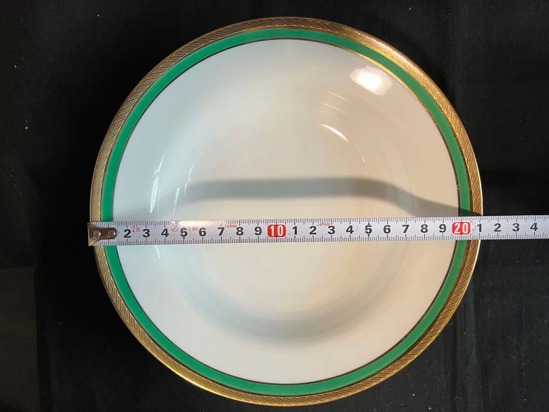 リチャードジノリ　パレルモグリーン　スーププレート　21.5cm