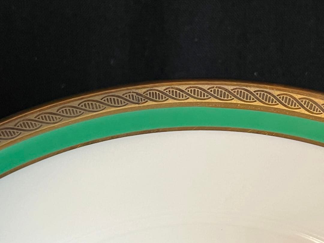 リチャードジノリ　パレルモグリーン　スーププレート　21.5cm