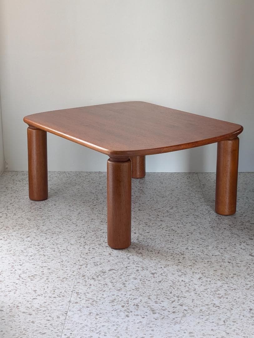 ビンテージ ウッド センターテーブル 木製 座卓 チェスナットブラウン