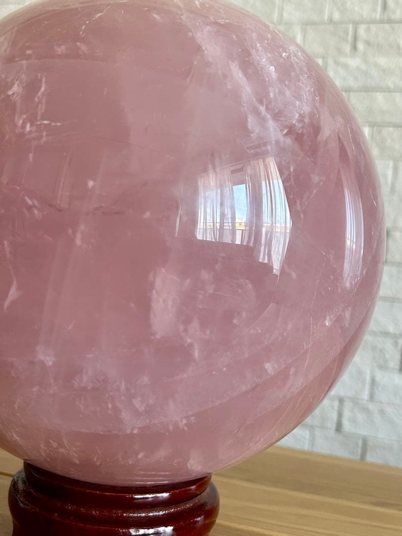 ローズクォーツ　特大　丸玉