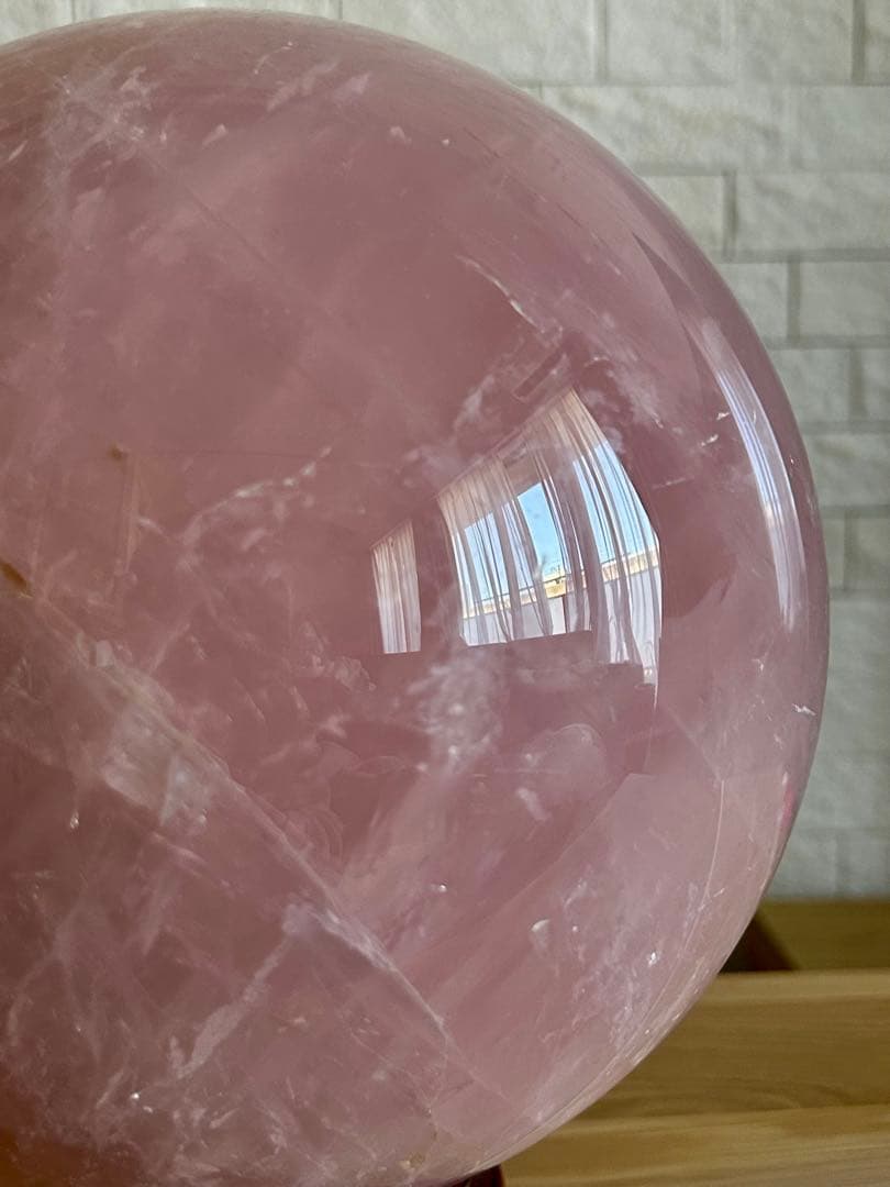 ローズクォーツ　特大　丸玉