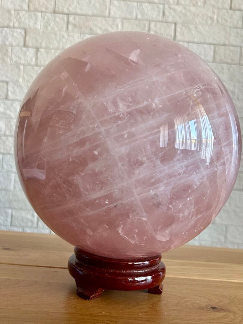 ローズクォーツ　特大　丸玉