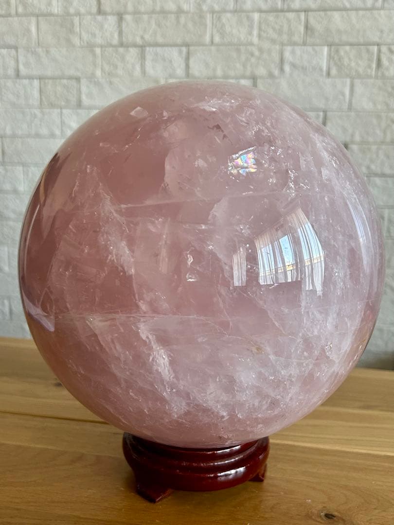 ローズクォーツ　特大　丸玉