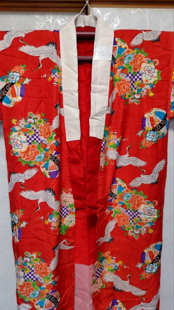 RK523アンティーク子供着物めちゃくちゃ綺麗着丈125センチ裄丈63長襦袢