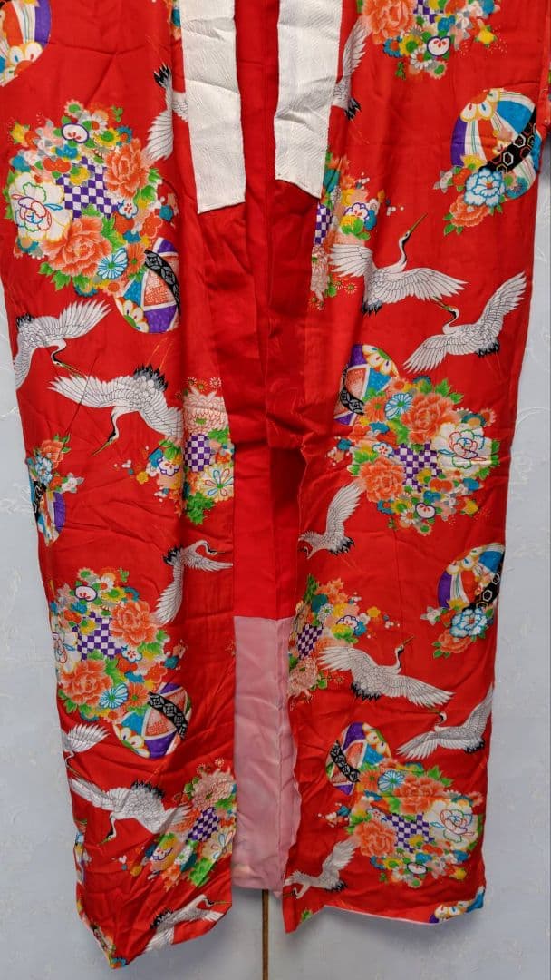 RK523アンティーク子供着物めちゃくちゃ綺麗着丈125センチ裄丈63長襦袢