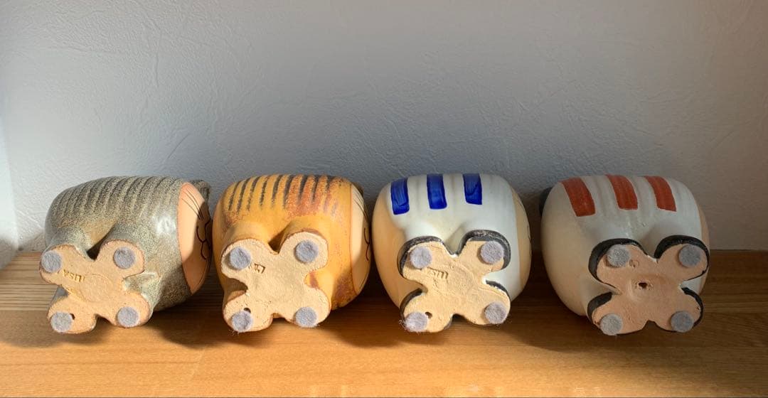 【美品】Lisa Larsonリサラーソンdieci cat ボーダー