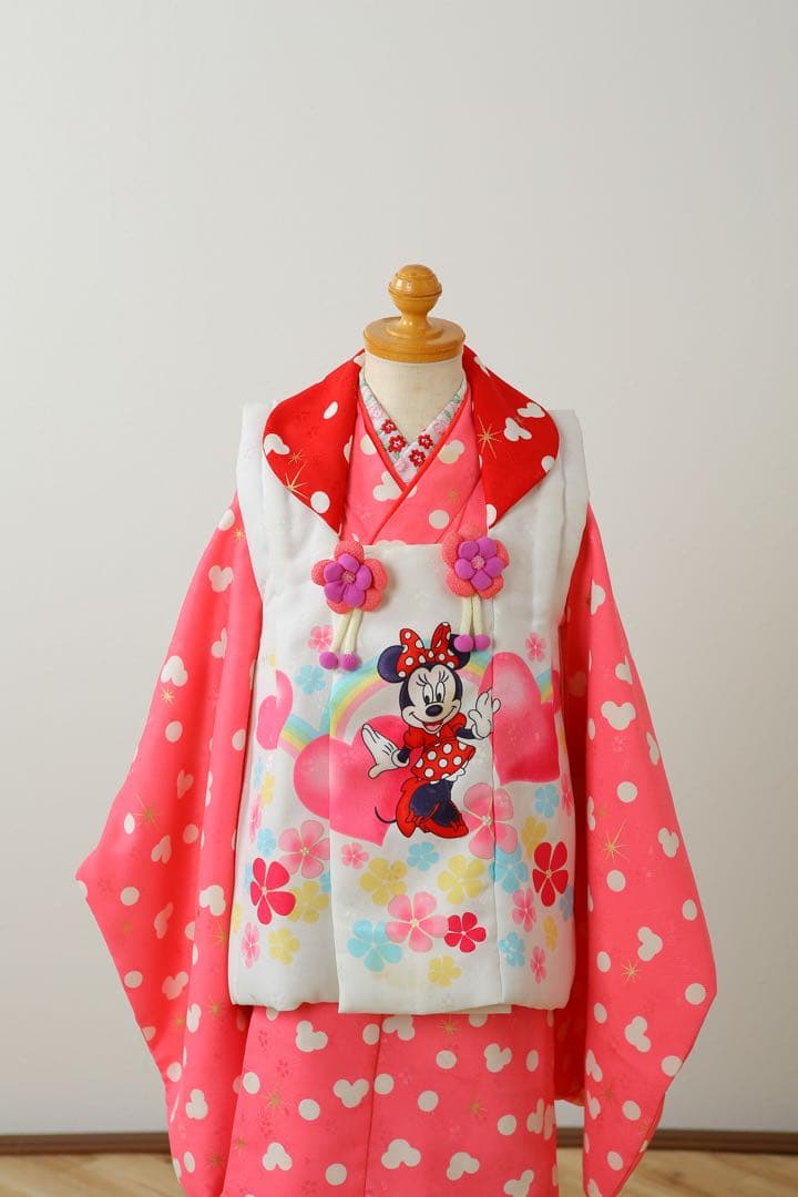 ミニーちゃん❗️着物❗️被布❗️七五三❗️3歳