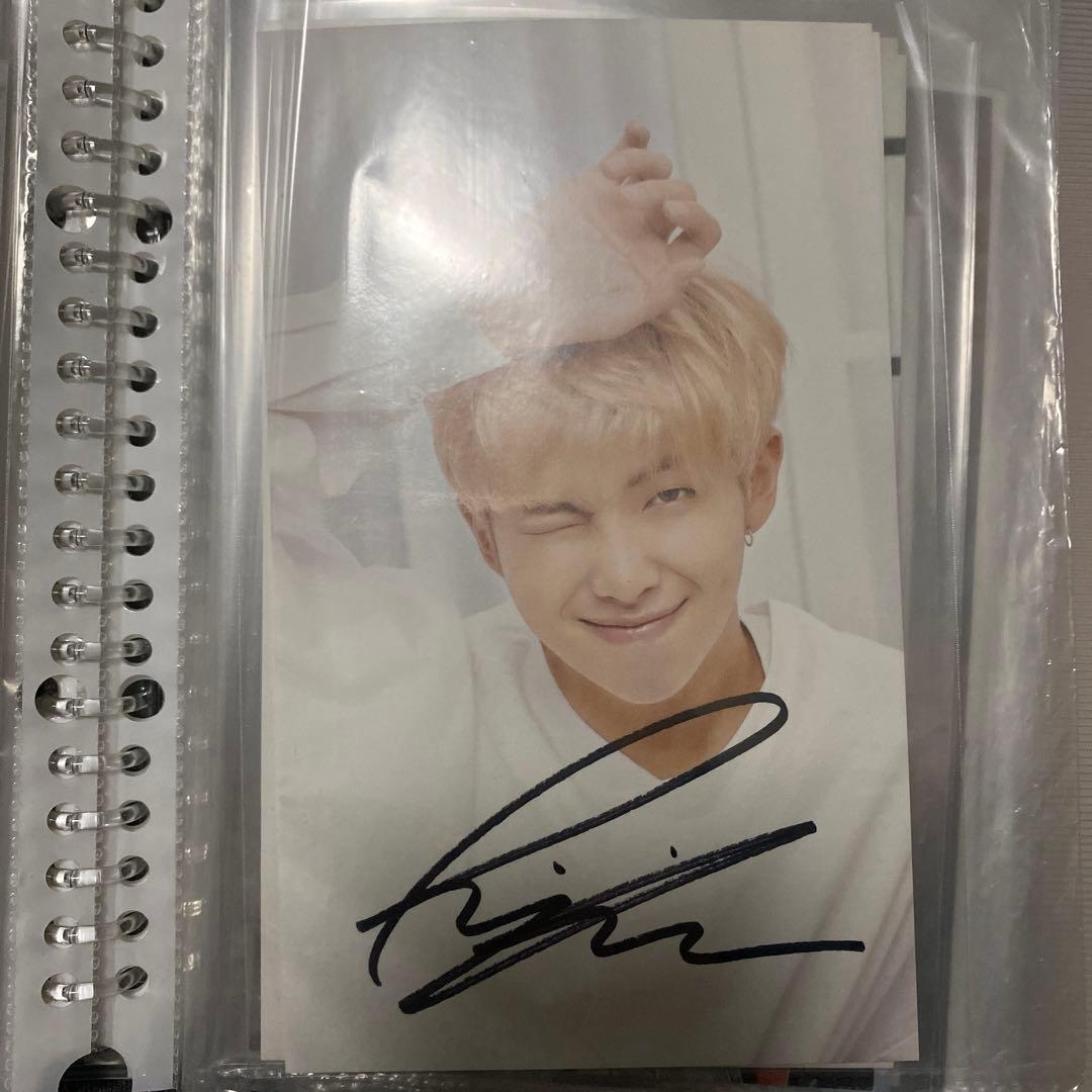 BTS バンタン RM ナムジュン サイン 直筆 セット - メルカリ