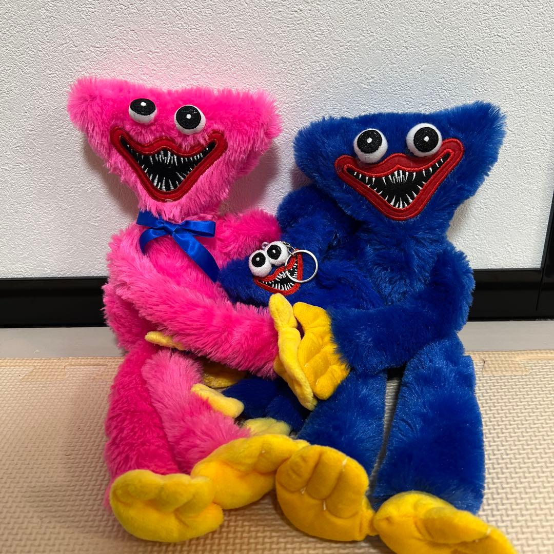 キャラクターぬいぐるみ ピンク 青 ハギーワギー キシイミシイ - メルカリ
