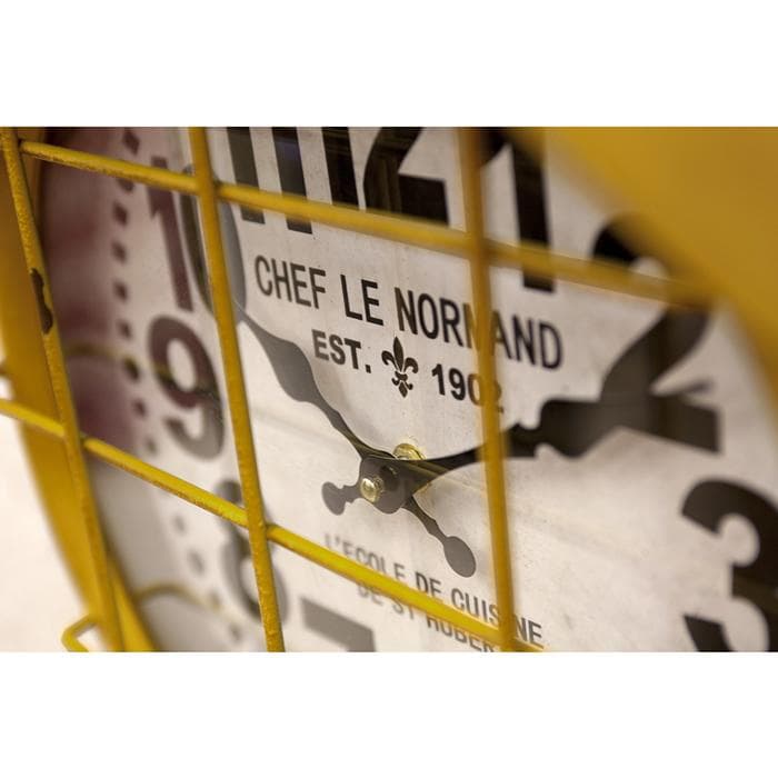 アンティーク風 掛け時計 クロック サブマリン【壁掛時計】イエロー 黄色