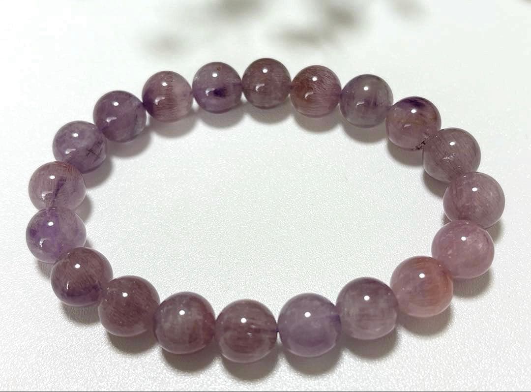 最高品質　運命を好転させる究極のパワーストーン　ピンクパープルセイクリッドセブン