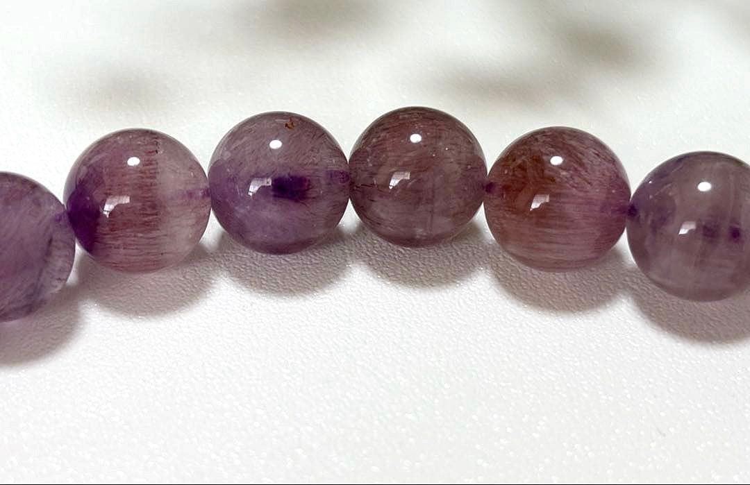 最高品質　運命を好転させる究極のパワーストーン　ピンクパープルセイクリッドセブン