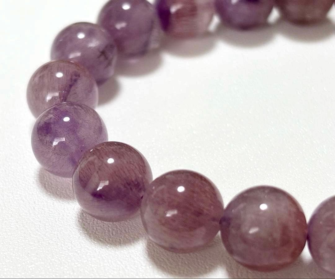 最高品質　運命を好転させる究極のパワーストーン　ピンクパープルセイクリッドセブン