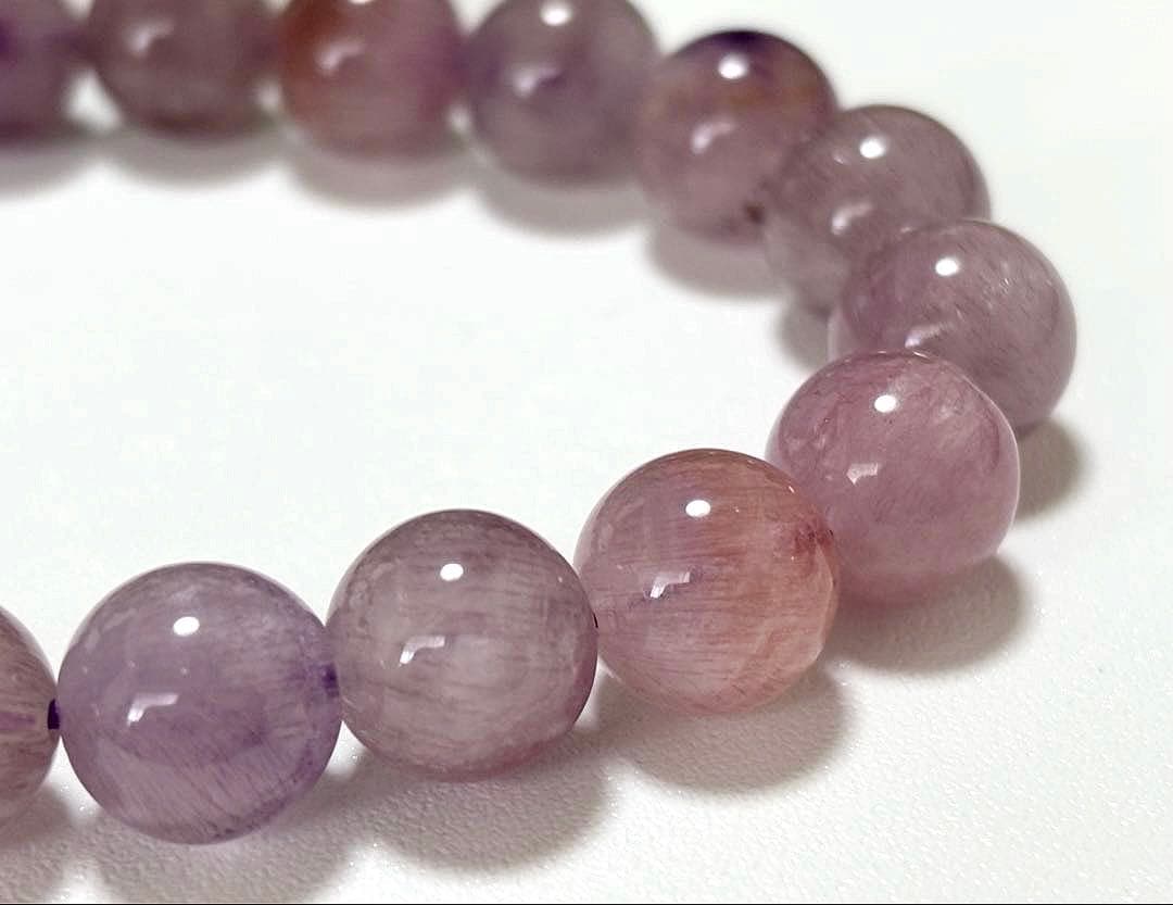 最高品質　運命を好転させる究極のパワーストーン　ピンクパープルセイクリッドセブン