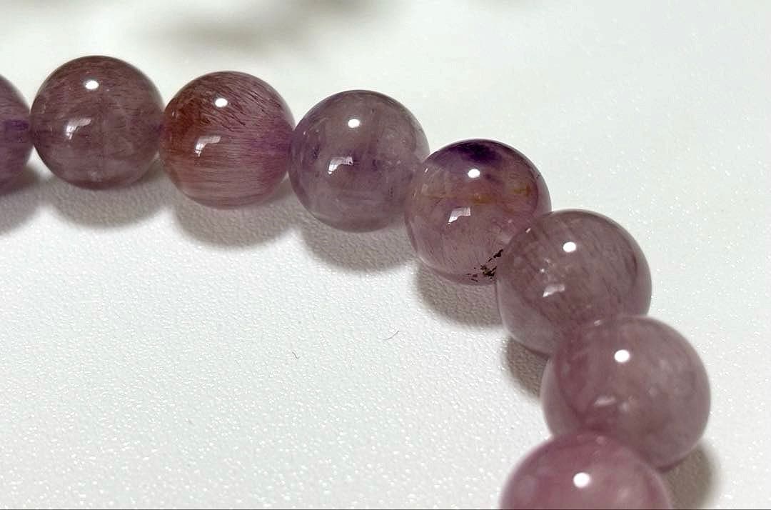 最高品質　運命を好転させる究極のパワーストーン　ピンクパープルセイクリッドセブン