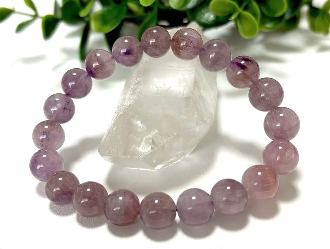 最高品質　運命を好転させる究極のパワーストーン　ピンクパープルセイクリッドセブン