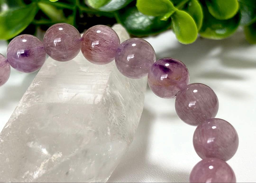 最高品質　運命を好転させる究極のパワーストーン　ピンクパープルセイクリッドセブン