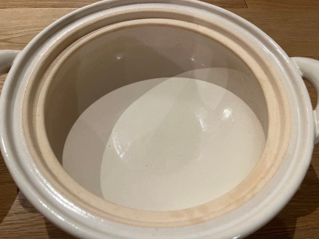 長谷園 ヘルシー蒸し鍋 白（中）