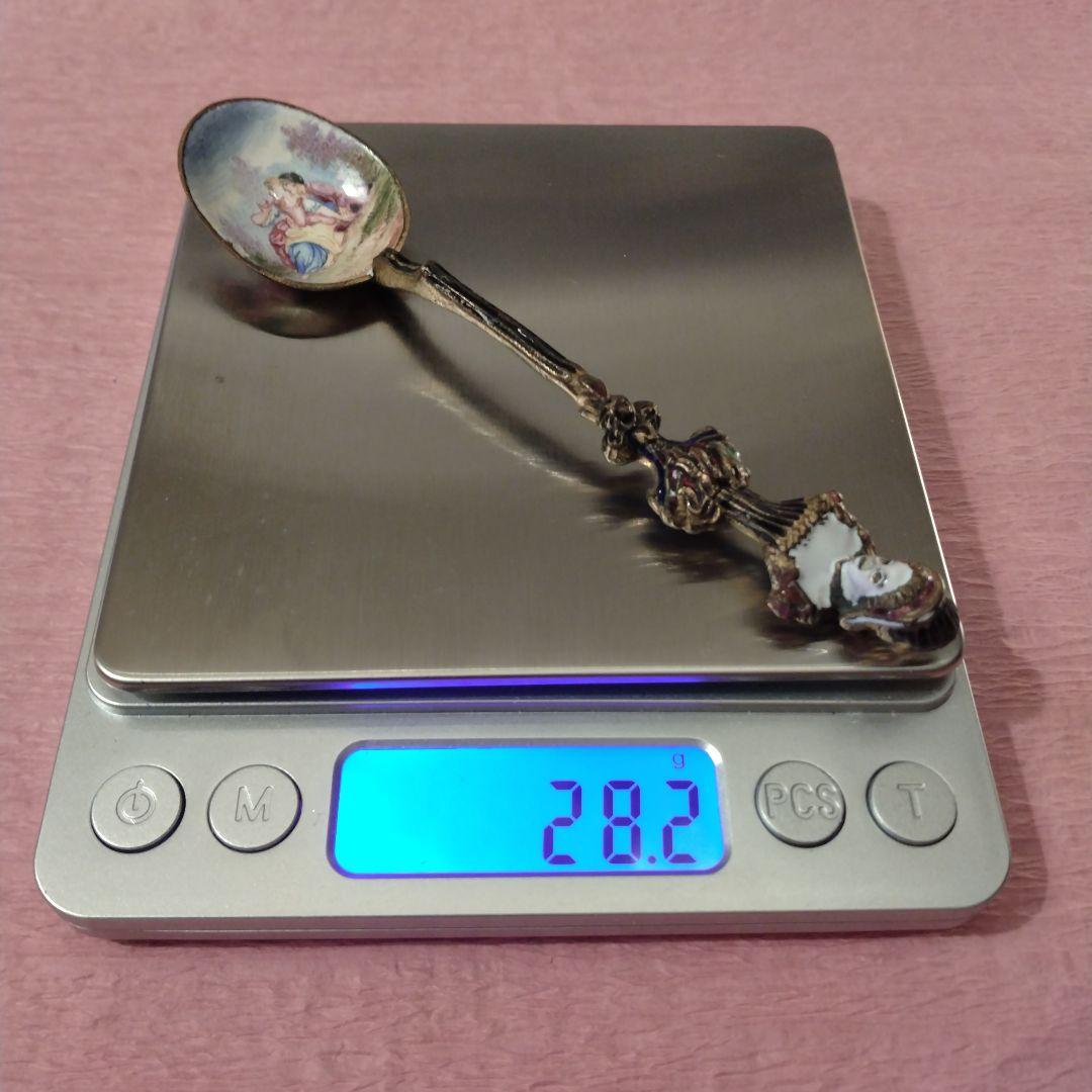 セール（1日まで）18世紀 エナメルスプーン　肉筆