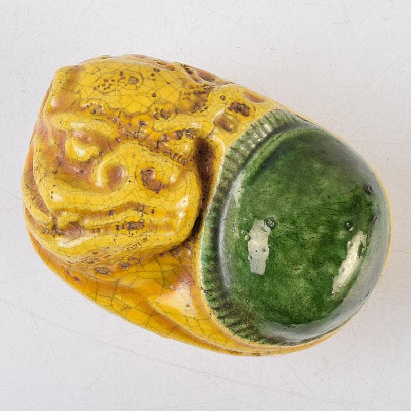 茶道具 永楽善五郎造 黄交趾 獅子形香合 共箱 M R9339 - メルカリ