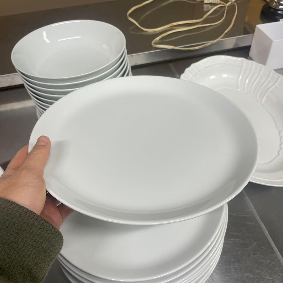 vivo ホワイトポーセリン皿 9枚セット