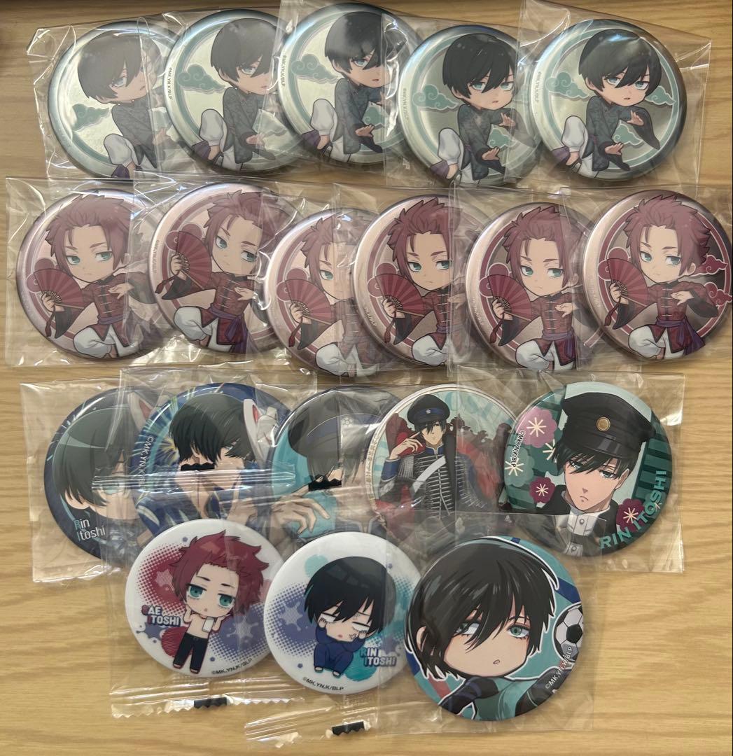 まとめ売り】ブルーロック 糸師凛 糸師冴 缶バッジ ナポレオン