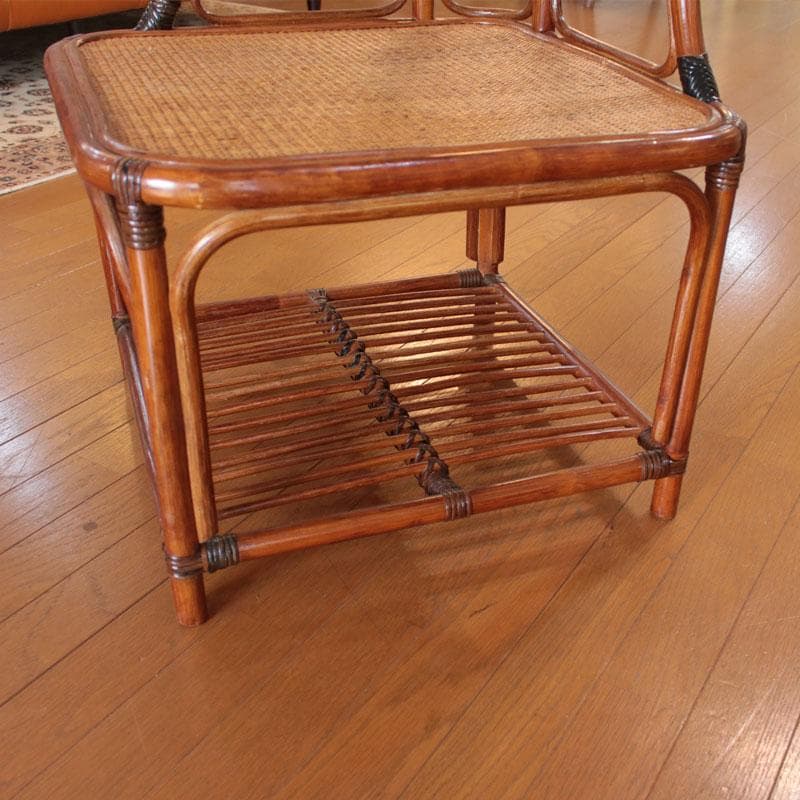 コーナーラック ラタン 籐家具 ナチュラルスタイル 飾り棚 214-1345