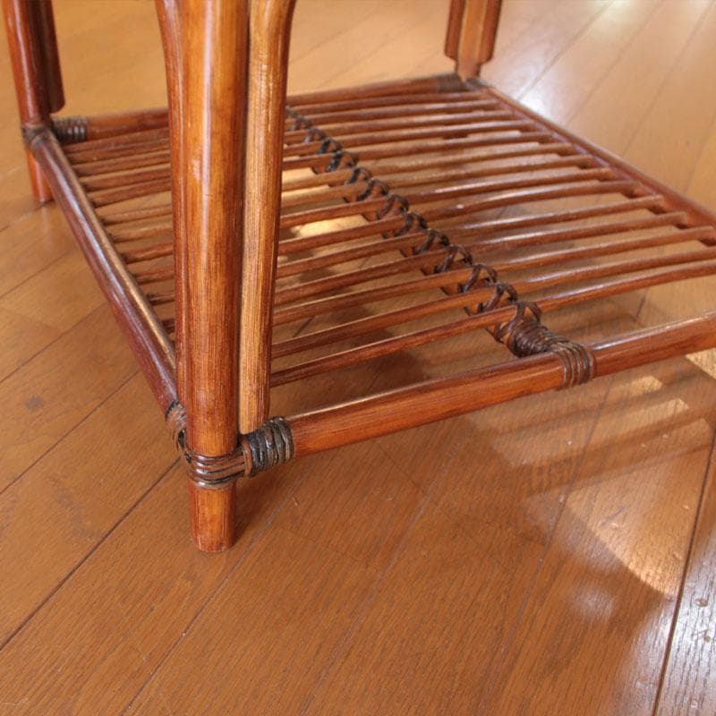 コーナーラック ラタン 籐家具 ナチュラルスタイル 飾り棚 214-1345