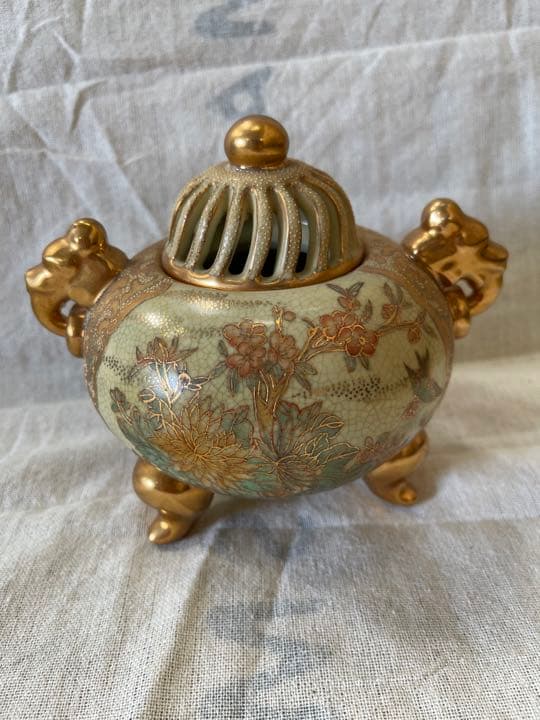 087 薩摩焼　香炉　未使用　有田焼