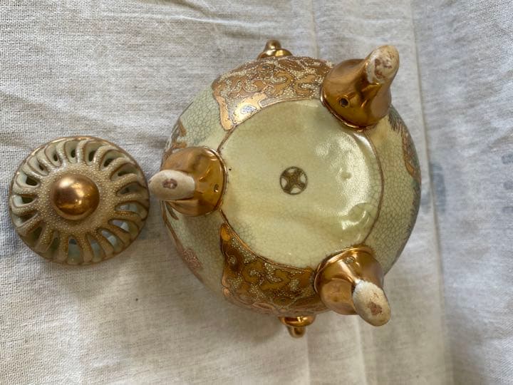 087 薩摩焼　香炉　未使用　有田焼