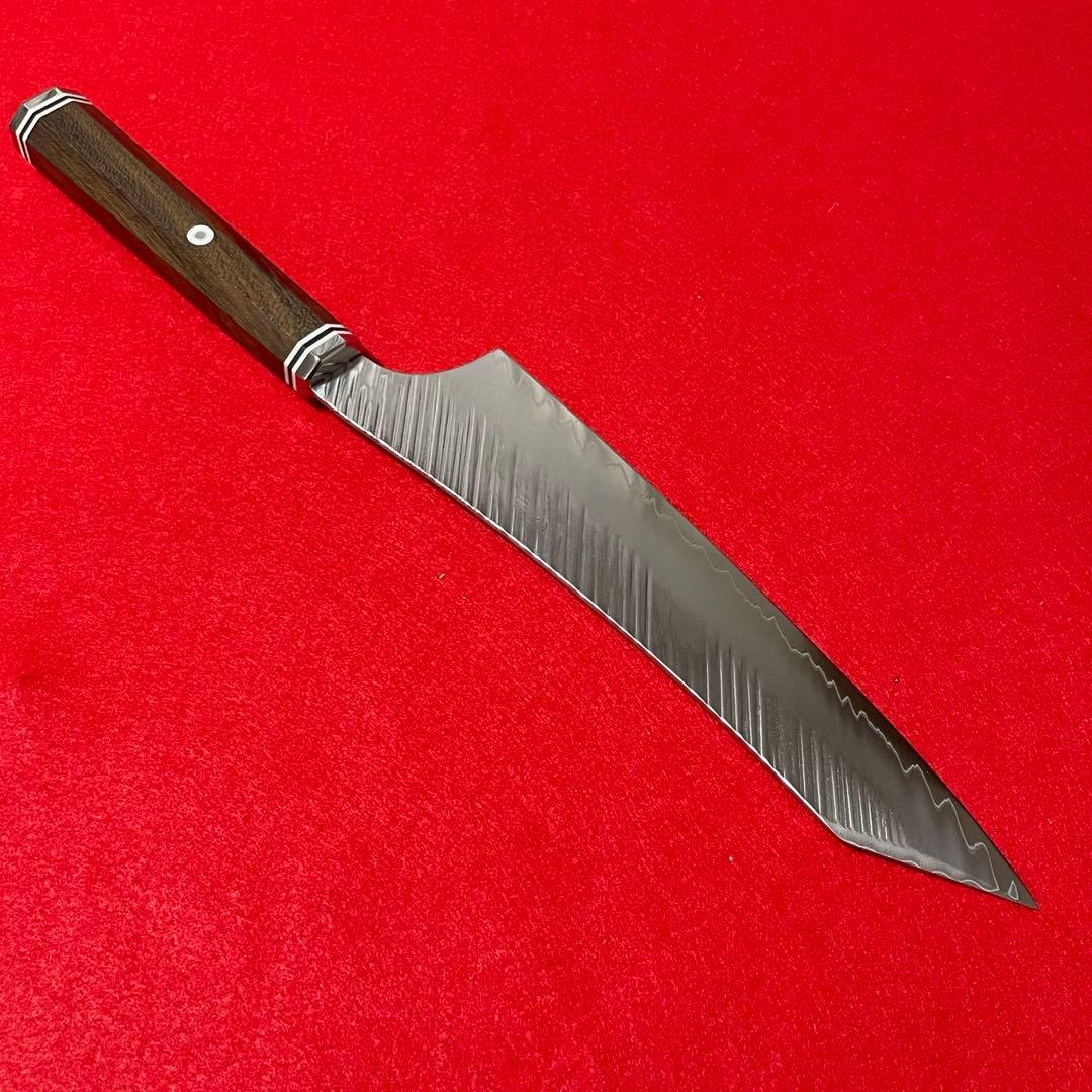 鬼反り切付型 VG10 ダマスカス 牛刀 万能 包丁 230mm