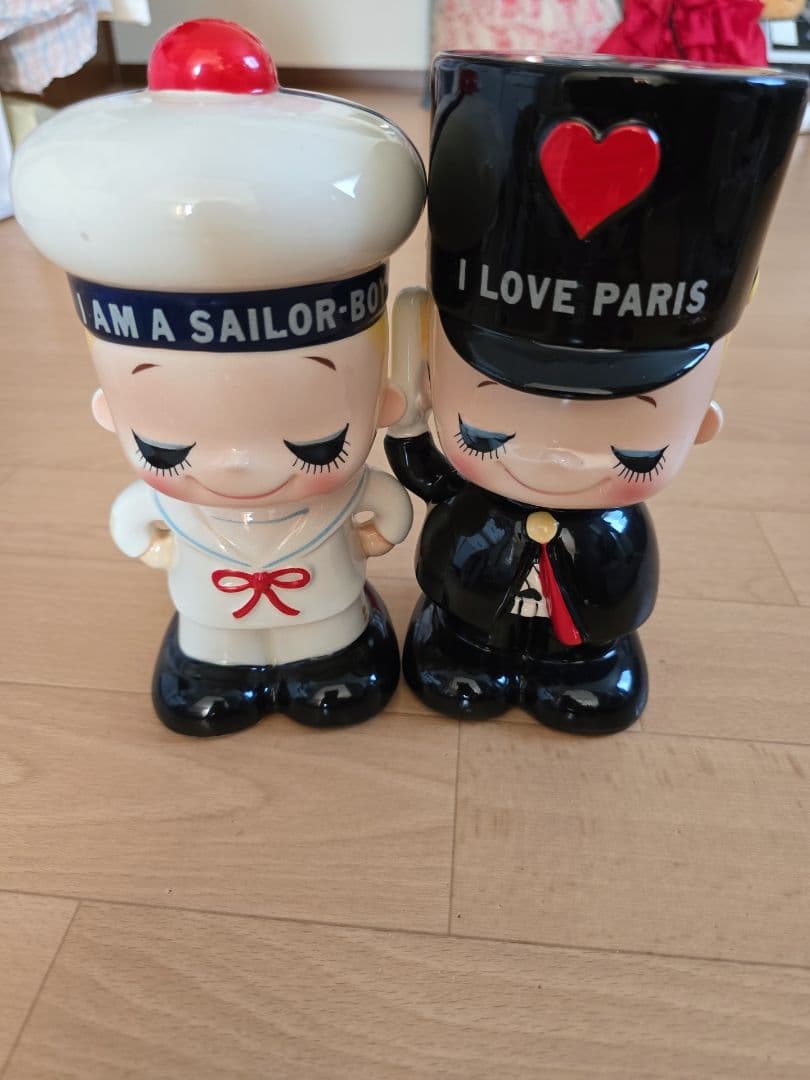 セーラー服 水兵 陶器 貯金箱 内藤ルネ