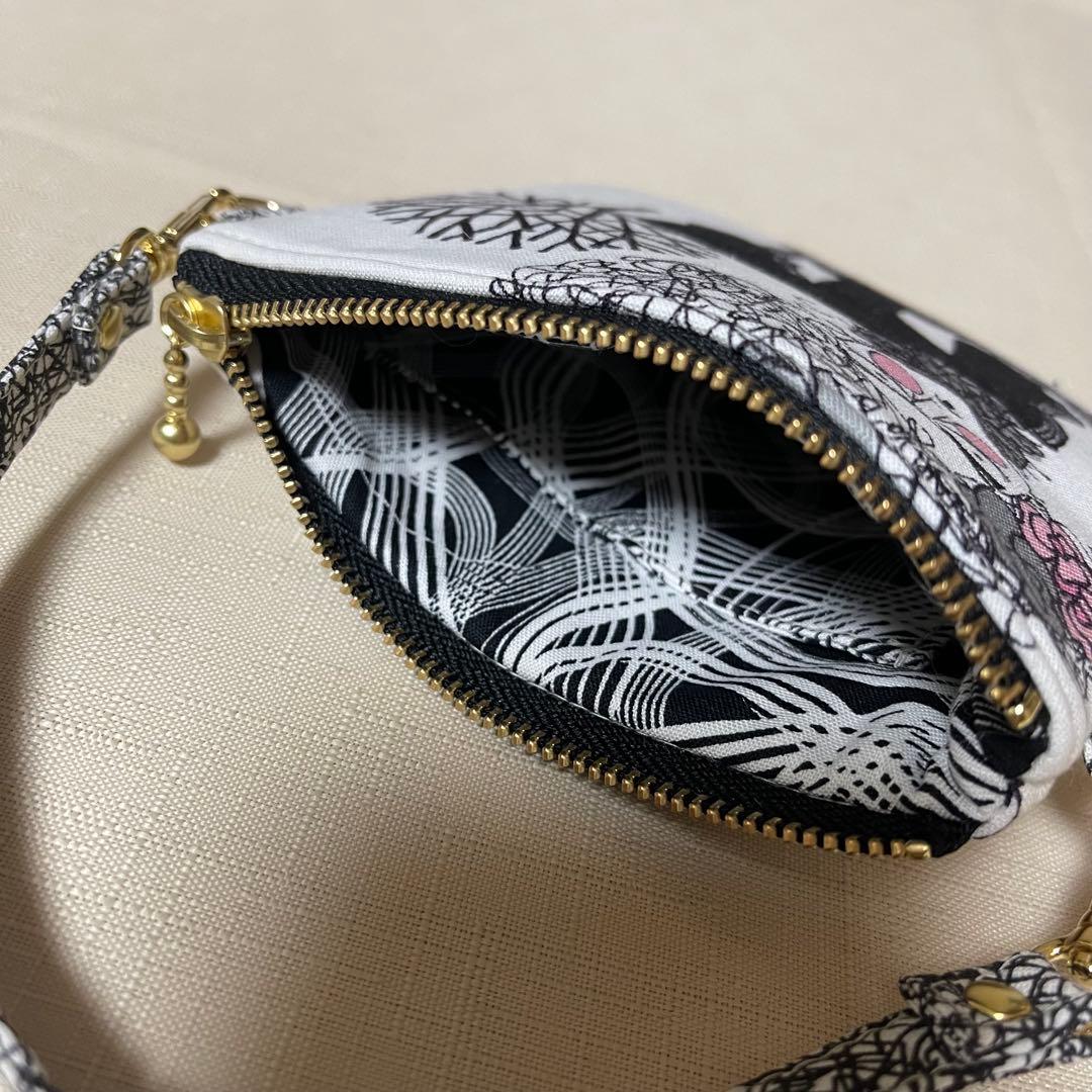 ♡12㎝ファスナーミニポーチ♡ ハンドメイド アレキサンダーヘンリー