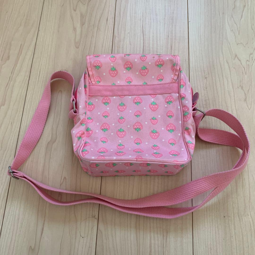 激レア　平成　サンリオ　ぷちぷちわんこ いちご柄　ショルダーバッグ　2002年