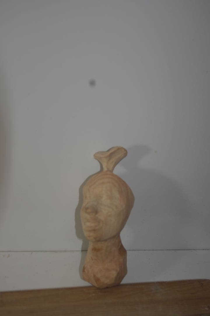 木製 彫刻 人の顔