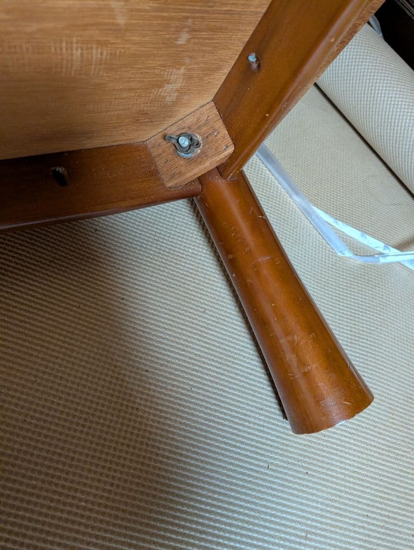 木製座卓 ブラウン 約106 x 75×34cm