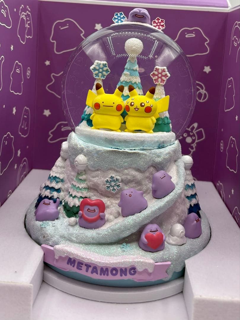 韓国公式 ポケモン メタモン スノードーム スノーボール 限定グッズ