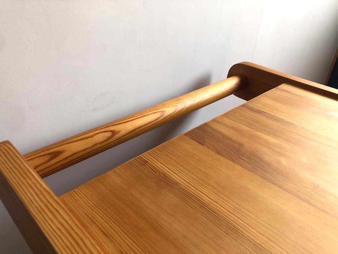 北欧ヴィンテージ スウェーデン製 パイン材 ワゴン トローリー サイドテーブル