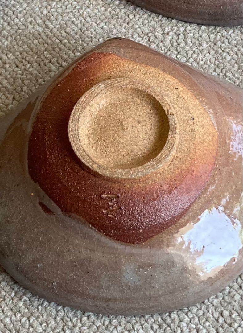 【共箱有り　美品】中里隆 作 唐津焼 絵粉引蛤向付　　5客セット