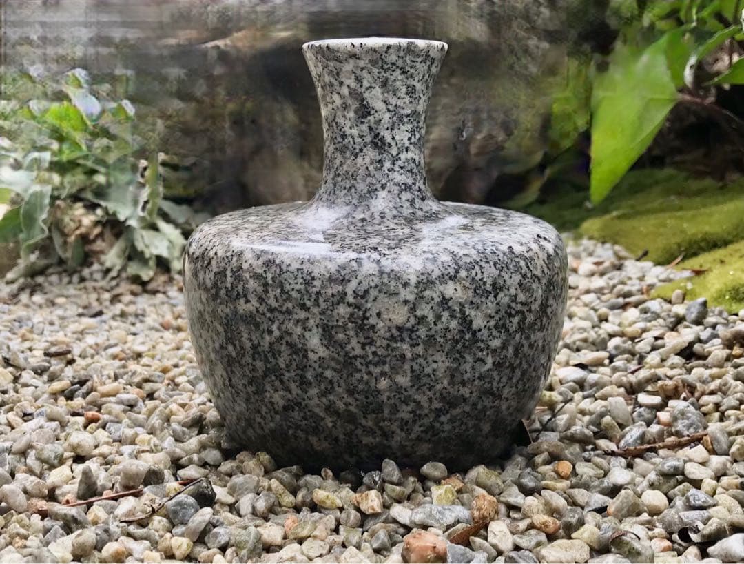 【御影石宝珠・関守石・オブジェ】庭石・置物・ガーデニング