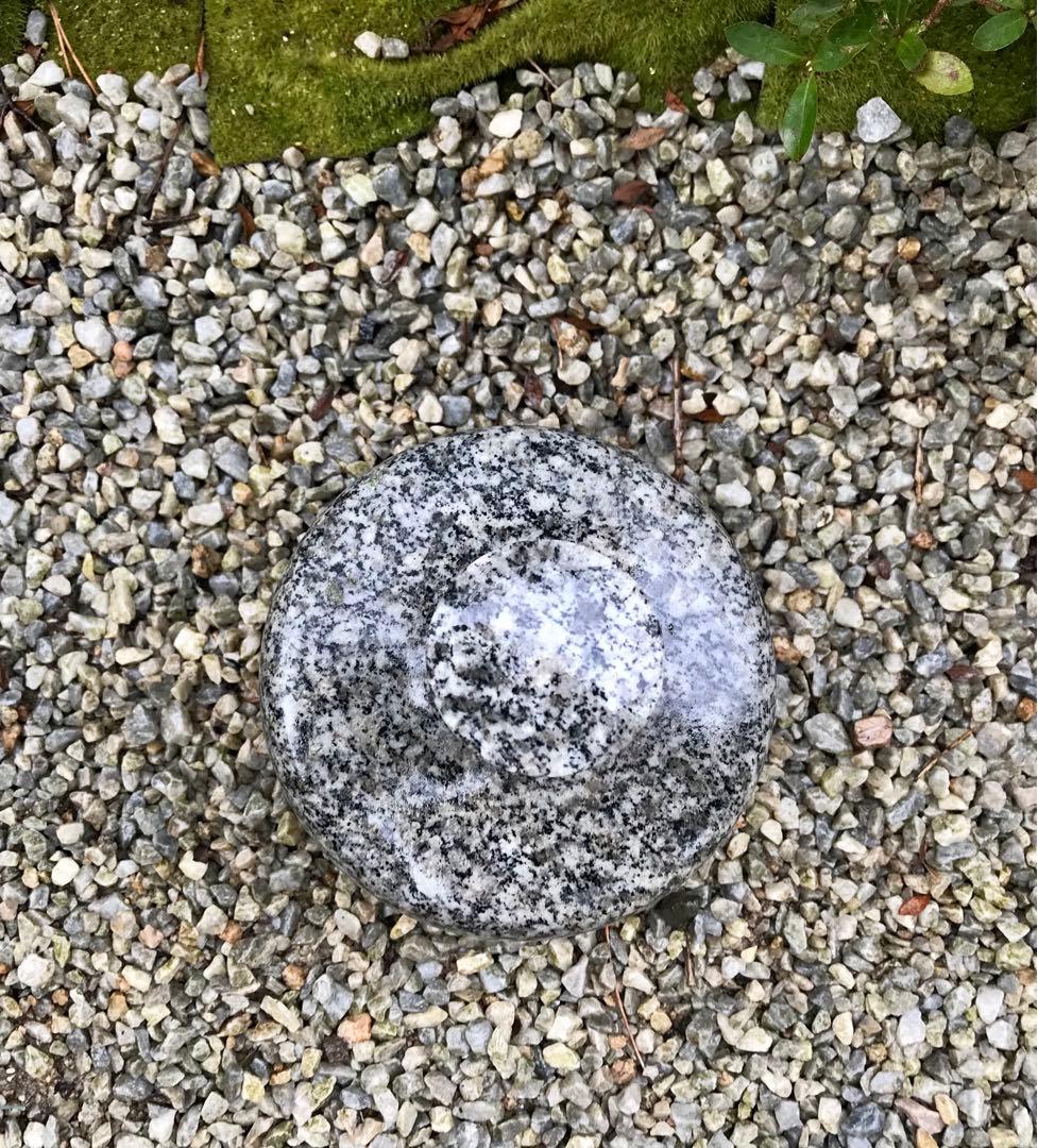 【御影石宝珠・関守石・オブジェ】庭石・置物・ガーデニング