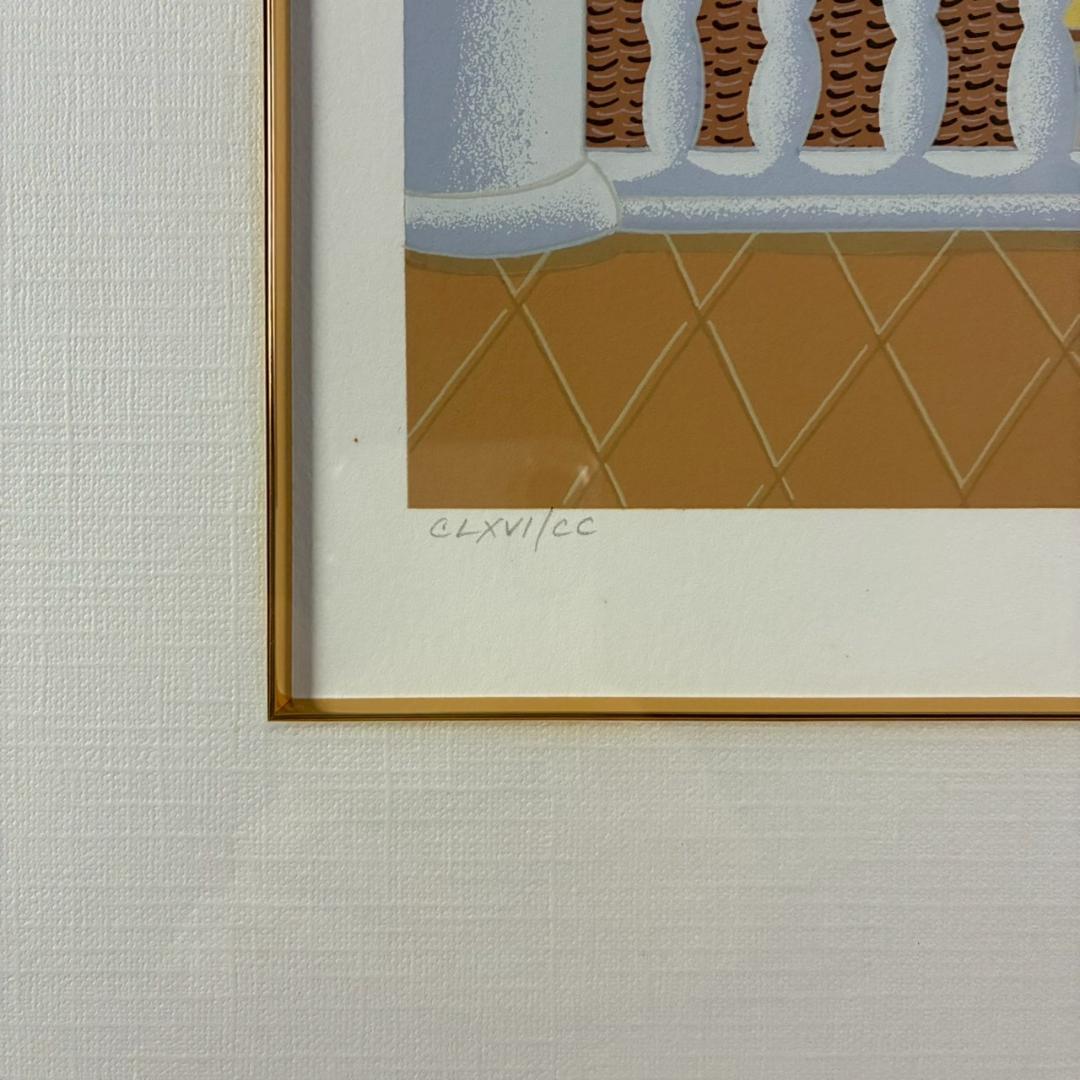 トーマス・マックナイト「ヴィラデルマーレ」シルクスクリーン 直筆サイン入り