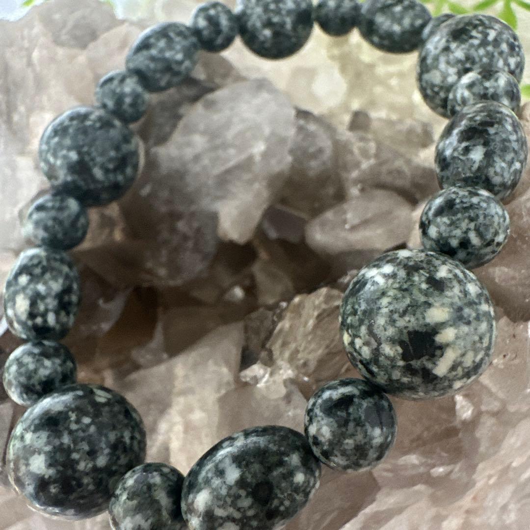 日本最高波動・宇宙ゲート配列｜遠野霊石オーバルMix 高波動ブレスレット一点もの