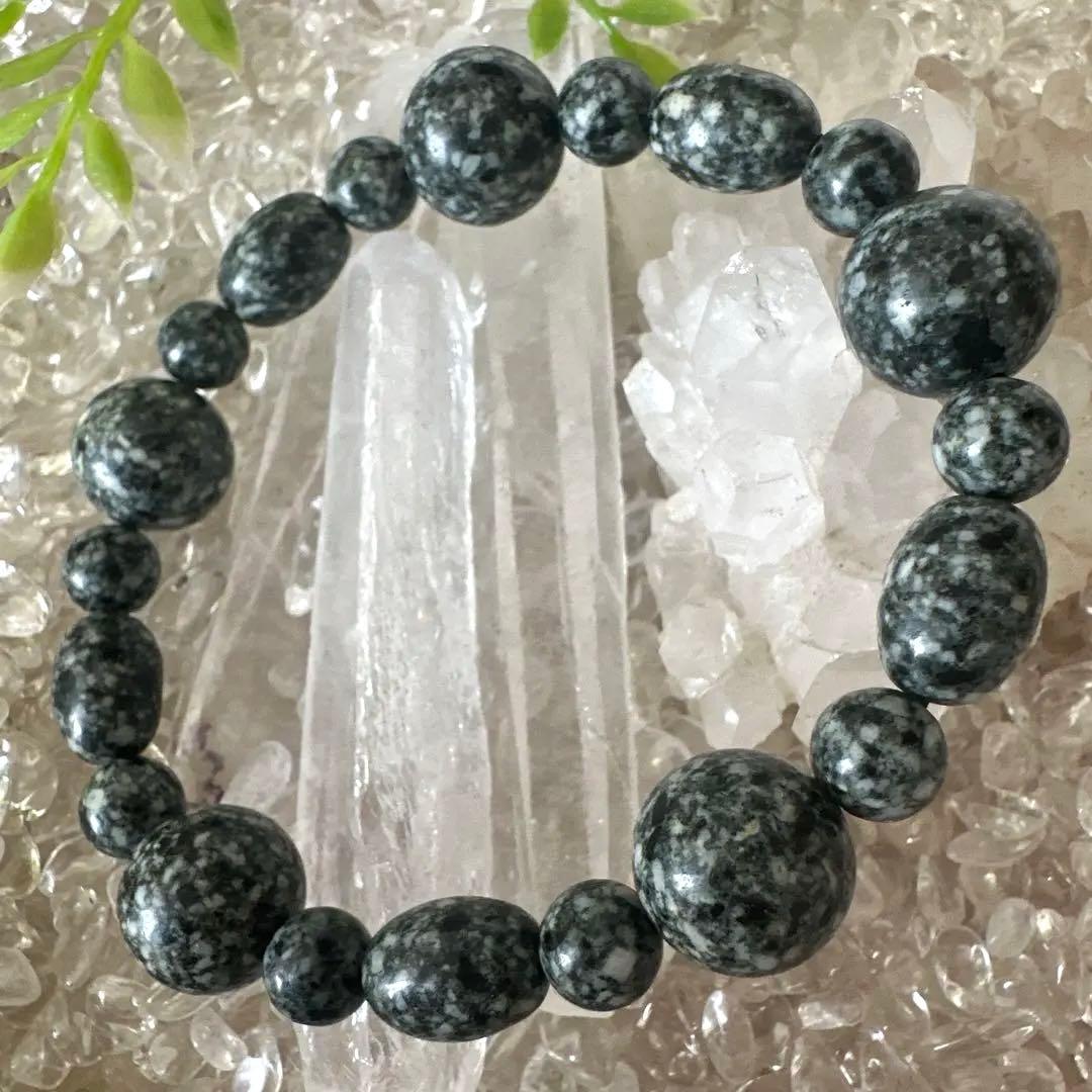 日本最高波動・宇宙ゲート配列｜遠野霊石オーバルMix 高波動ブレスレット一点もの