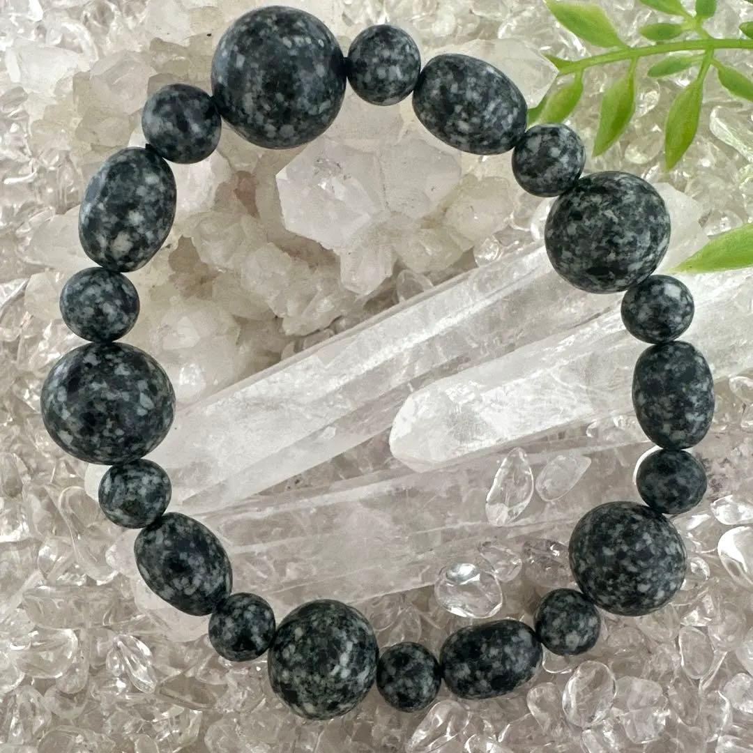 日本最高波動・宇宙ゲート配列｜遠野霊石オーバルMix 高波動ブレスレット一点もの