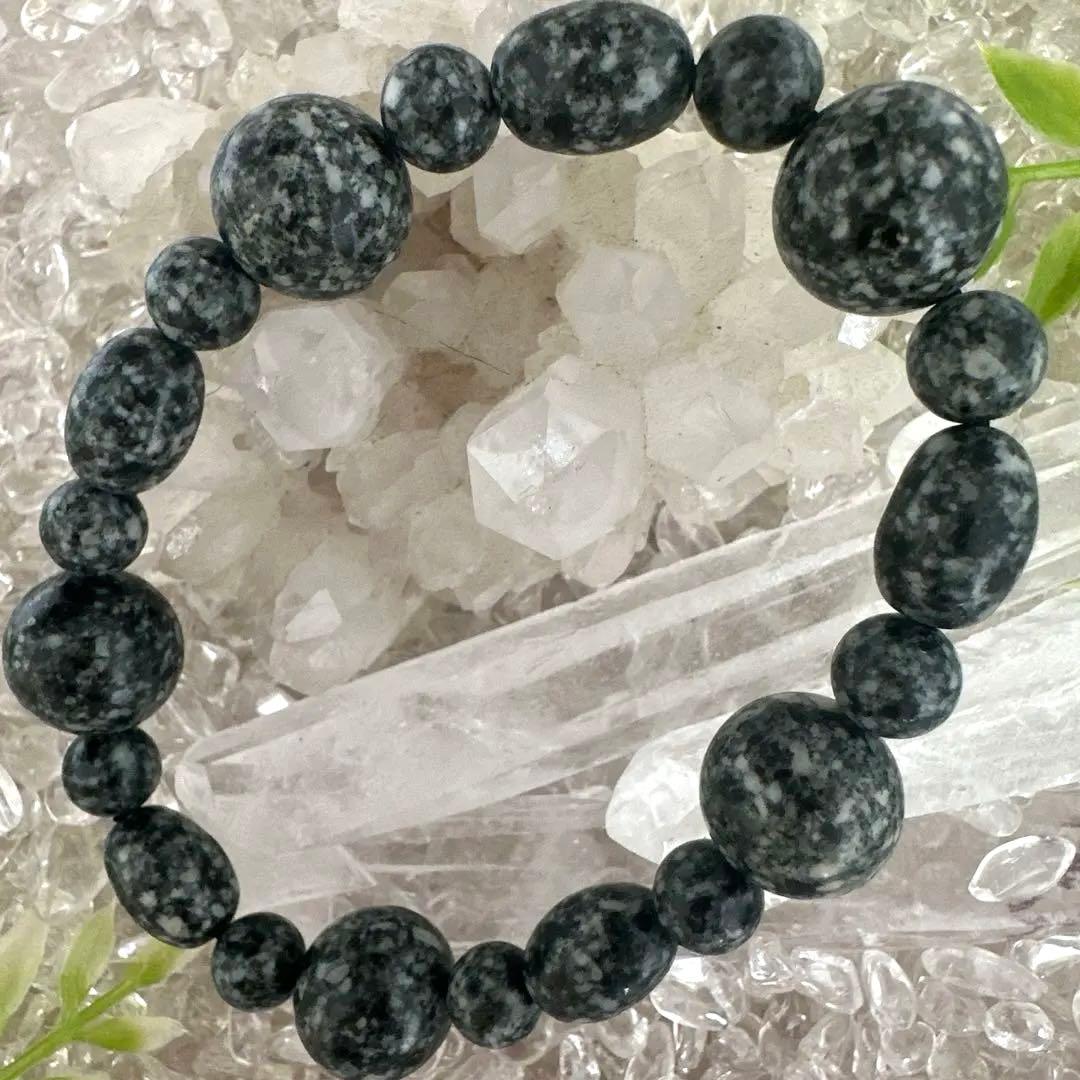 日本最高波動・宇宙ゲート配列｜遠野霊石オーバルMix 高波動ブレスレット一点もの