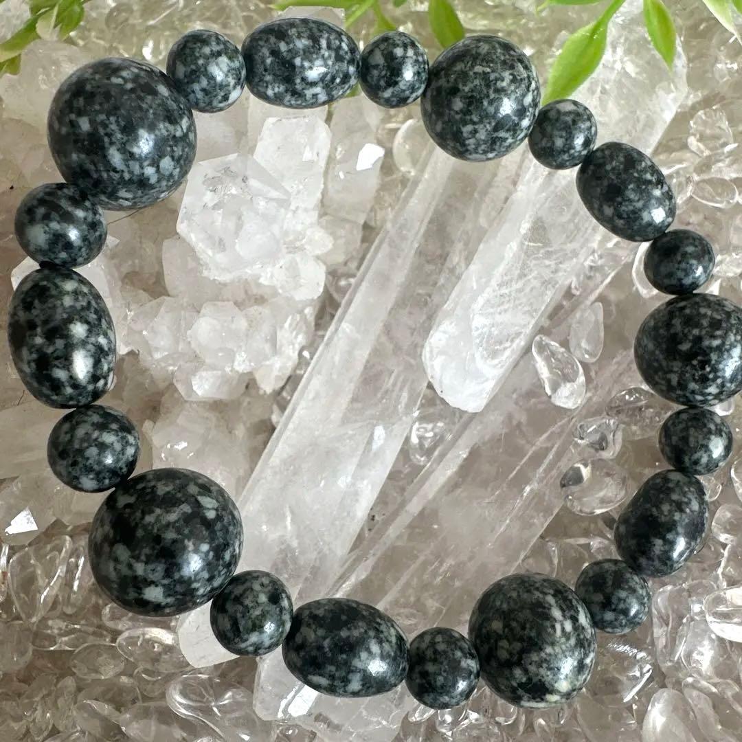 日本最高波動・宇宙ゲート配列｜遠野霊石オーバルMix 高波動ブレスレット一点もの