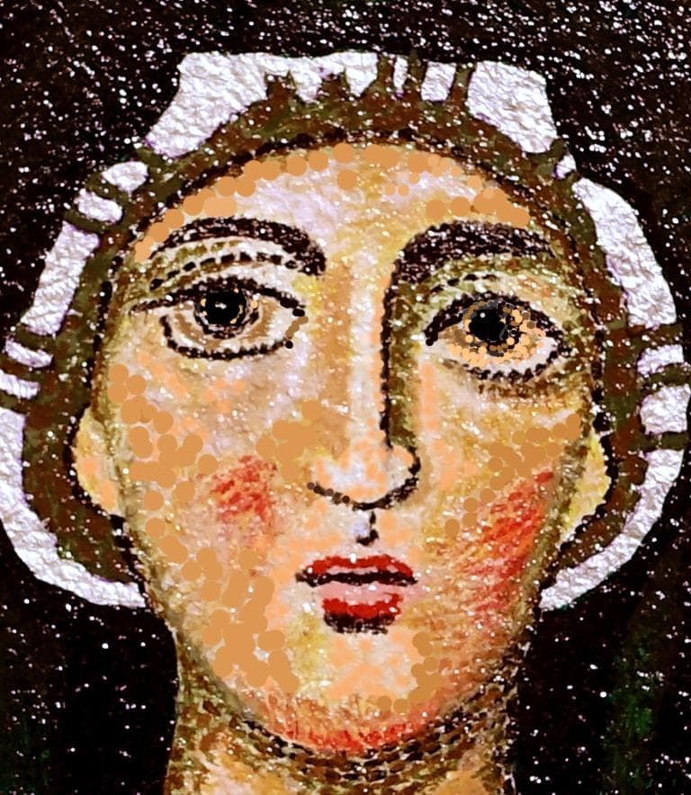 聖母マリア祈り給え」SM/ウクライナ支援/有名国際展作家/小原雅夫