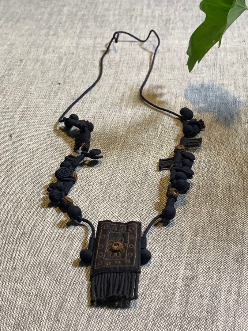 イッセイミヤケ HaaT（ハート）　布ネックレス　初期　極美品　希少